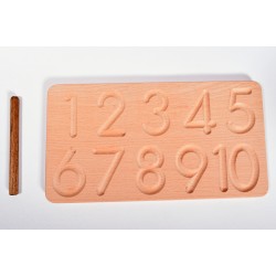 Ahşap Kalemli Rakamlar Sayı Tahtası