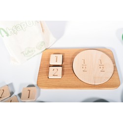 Ahşap Matematik Kesirler Tablosu